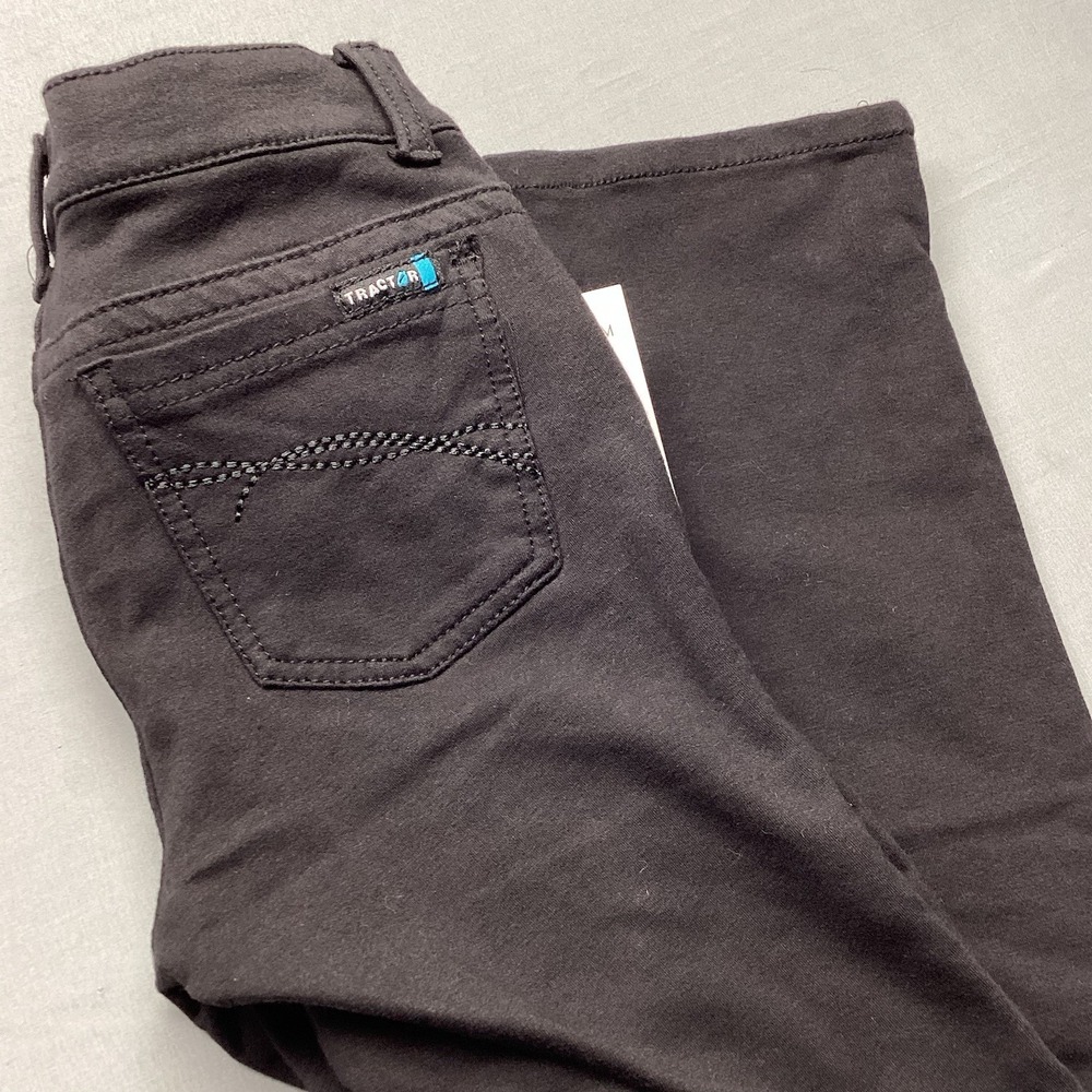 Tractor Jeans Girls Size 12 Black Stretch Straight Leg Pants Nordstrom Youth